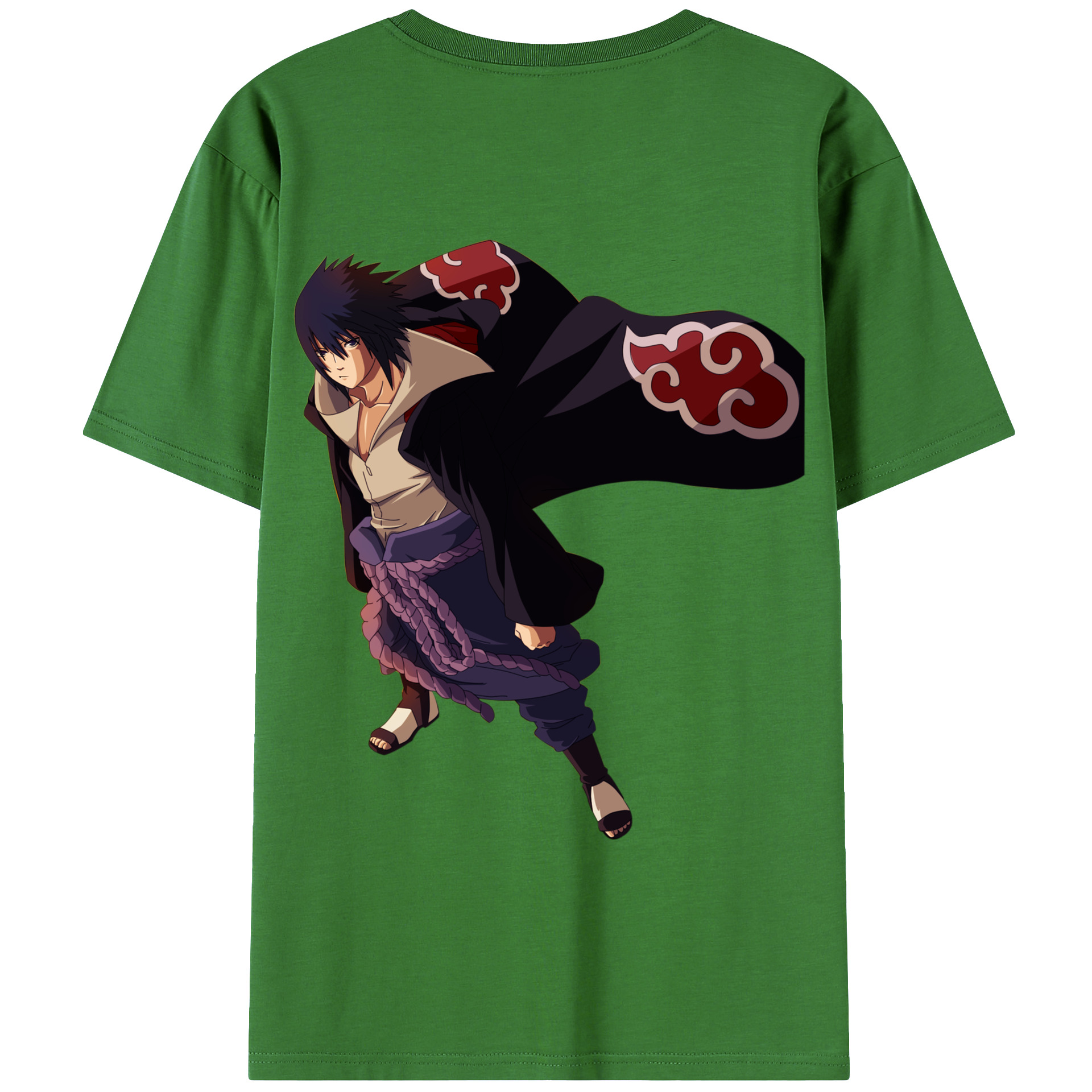 （画像用） NARUTO -ナルト- うちは サスケ Uchiha Sasuke レディース半袖Tシャツ(バックプリント)
